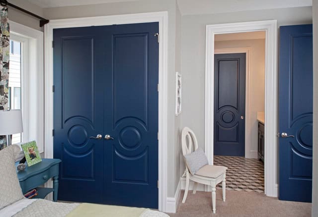 Deep Blue Interior Doors